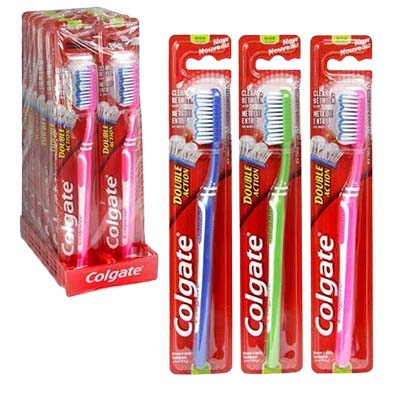 Colgate Tooth Brush (Double Action) x 12's