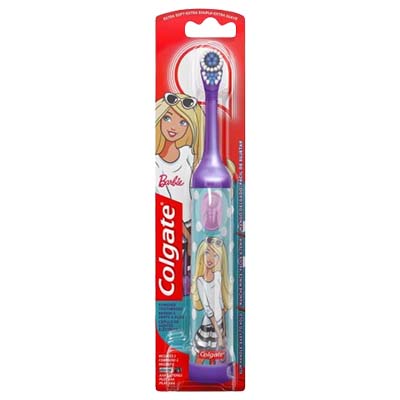 Colgate Battery Tooth Brush Kids Barbie Extra Soft x 1's