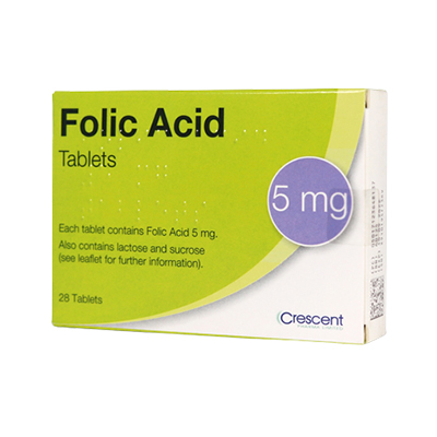 Folic Acid 5mg Tabs 28's