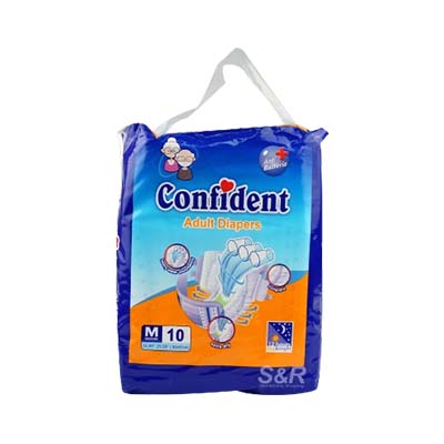 Confidence Adult Diapers Medium (28-42") 10's