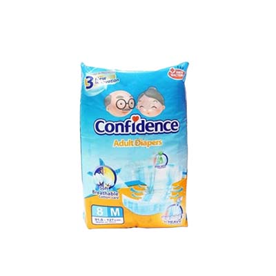 Confidence Adult Diapers XL (42-57") 8's