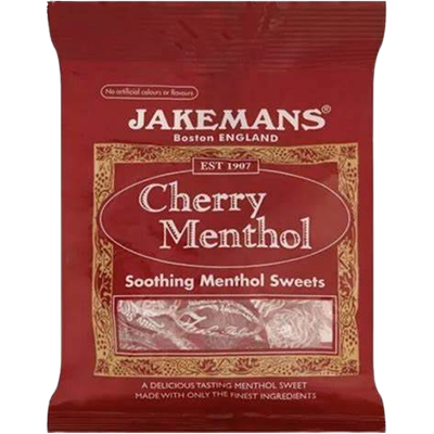 Jakemans Cherry Menthol Cough Drops 100g