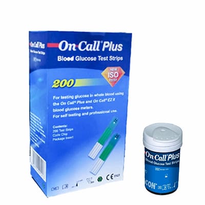 On Call Plus Blood Glucose Test Strips - 200 Strips