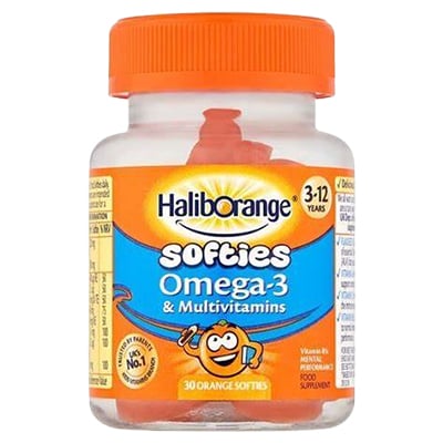 Haliborange Orange Omega 3 & Multivitamins Softies 3-12 Years 30s