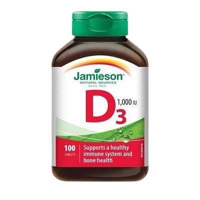 Jamieson Vitamin D3 1000 IU Tablets 100's