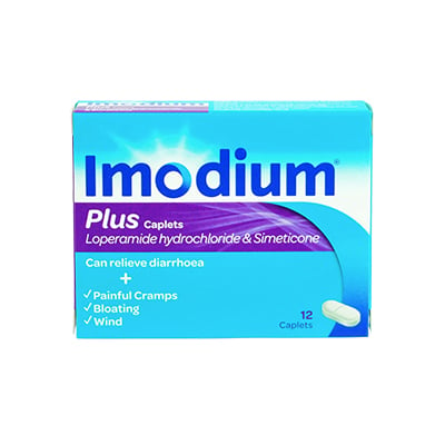 Imodium Plus Caplets 12s