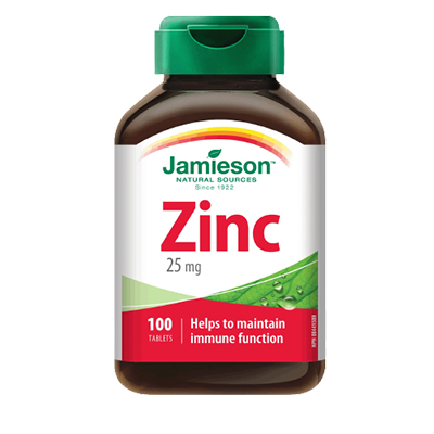 Jamieson Zinc 25mg Tablets 100's