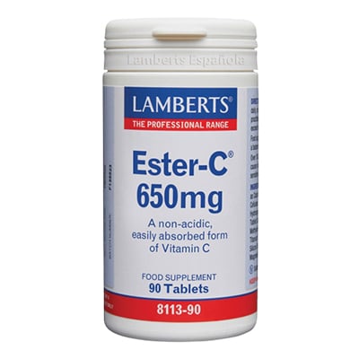 Lamberts Rangel  Ester C 650mg Tabs 90's