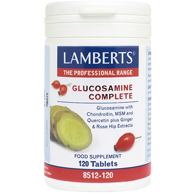 Lamberts Rangel  Glucosamine Complete Tabs 120's - Glucosamine, Chondroitin, MSM, Quercetin, Ginger & Rose Hip