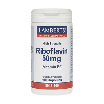 Lamberts Rangel  Vitamin B2 - Riboflavin 50mg 100's