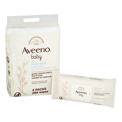 Aveeno Soothing Baby Wipes 72s