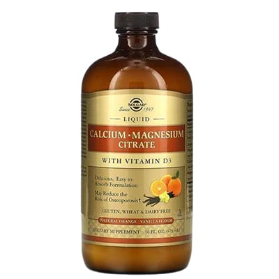 Solgar Calcium Magnesium Citrate Liquid with D3 473ml