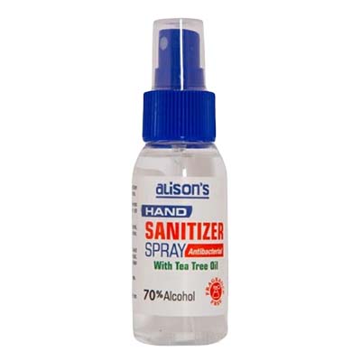 Alison's Hand Sanitizer SPRAY Antibacterial (70% Alc) 120ml