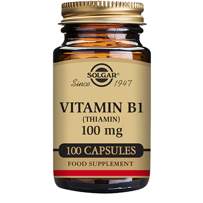 Solgar  Vitamin B1 Thiamin 100mg Vcaps 100's