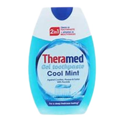 Theramed 2in1 Gel Toothpaste & Mouthwash Cool Mint 75ml