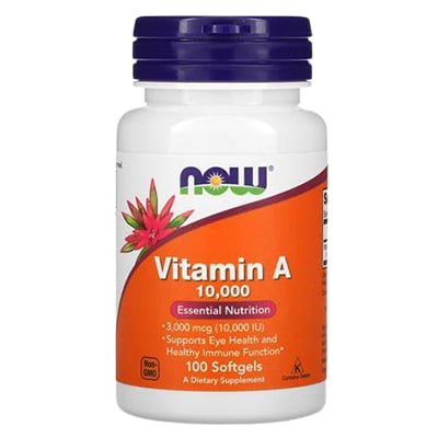 Now Supplements Vitamin A 10,000iu 100's