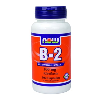 Now Supplements Vitamin B2 Riboflavin 100mg Caps 100's