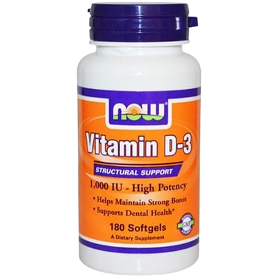 Now Supplements Vitamin D3 1000iu Caps 180's