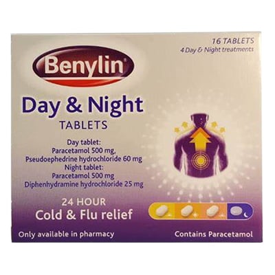 Benylin Day & Night Tablets 16s