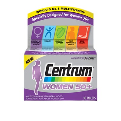 Centrum Women 50+ Tablets 30's