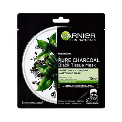 Garnier Tissue Mask Pure Charcoal Purifying 28g x 1's