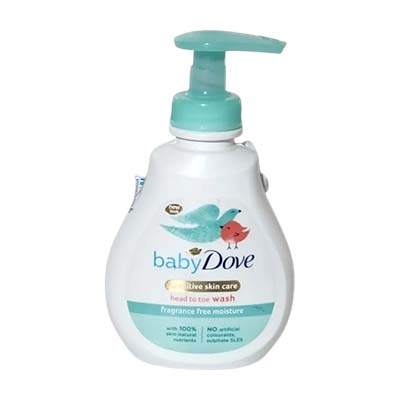 Dove Baby Head-To-Toe Wash 200ml (Fragrance Free Moisture)