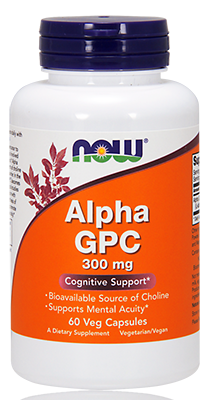 Now Alpha GPC 300mg Caps 60's