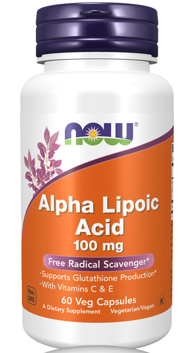 Now Alpha Lipoic Acid 100mg Caps 60's