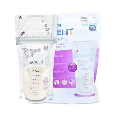 Avent Breast Milk Storage Bags, 180ml x 25Bags