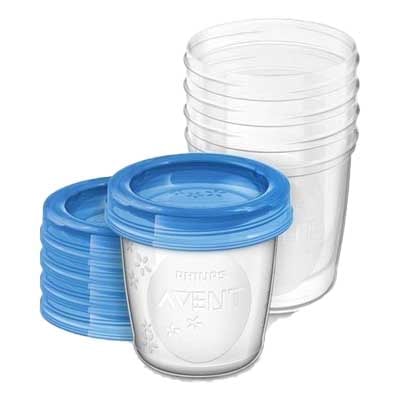 Avent Breast Milk Storage Cups 180ml x 5 Pieces