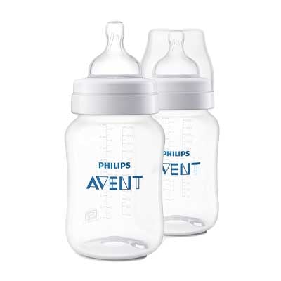 Avent Natural Feeding Bottle, 260ml (Twin Pack)