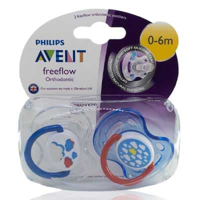 Avent Natural Free Flow Soother, 0-6 Months