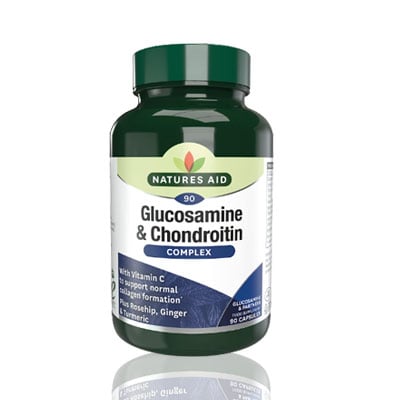 Natures Aid Glucosamine & Chondroitin Complex w/Ginger&Turmeric - 90'