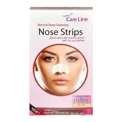 CareLine Natural Deep Cleansing Nose Strips, 6 strips