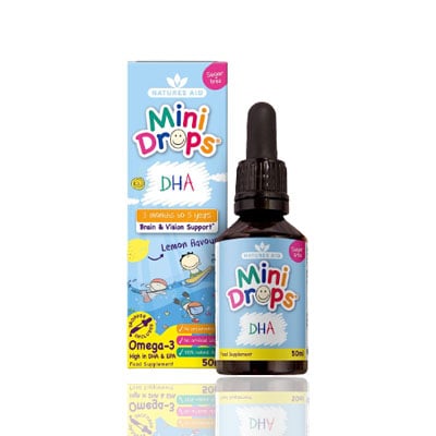 Natures Aid DHA (Omega3) Mini Drops for Infants & Children - 50ML