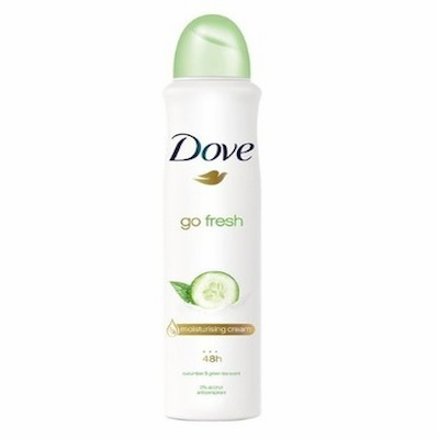 Dove Deodorant Spray-Cucumber and Green Tea 250ml