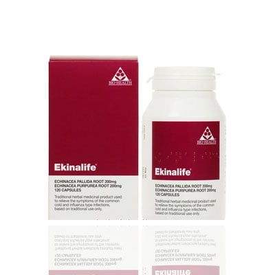 Bio-Health Ekinalife Echinacea Root - 60 Capsules.