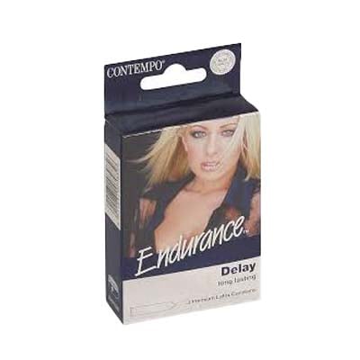 Contempo Endurance Studded Condoms, 3 pieces