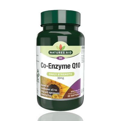 Natures Aid CoEnzyme Q10 100mg 30s