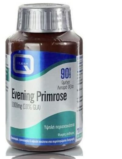 Quest Evening Primrose Oil Caps 1000mg + Vit E - 90's.