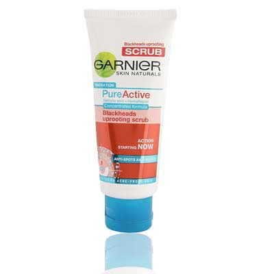 Garnier Pure Active Blackheads Uprooting Scrub-100g (Tube)