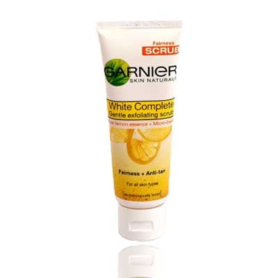 Garnier White Complete Gentle Exfoliating Fairness Scrub-100g