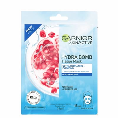 Garnier Tissue Mask Hydra BOMB Pomegranate 32g x 1's