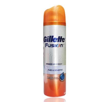 Gillette Fusion Hydra Gel Pure & Sensitive Shave Gel, 198gms