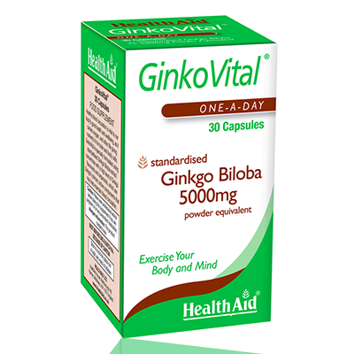 HealthAid Ginko Vital Gingko Biloba.