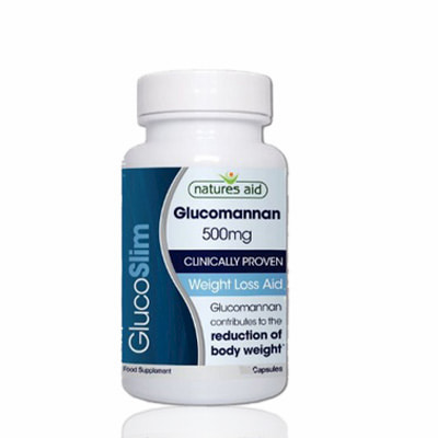 Natures Aid GlucoSlim (Glucomannan 500mg) Weight Loss Aid - 60's