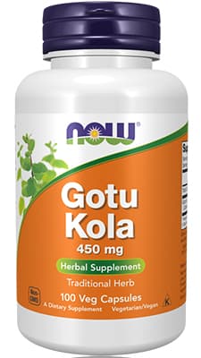 Now Gotu Kola 450mg Caps 100's.