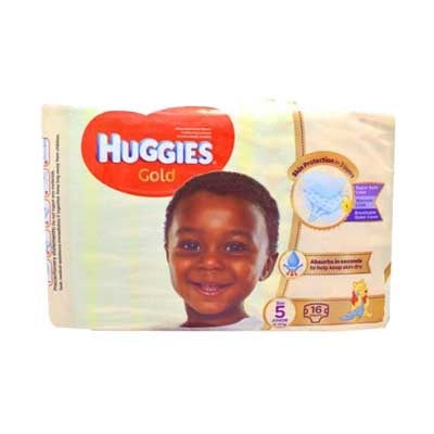 Huggies Gold Junior (size 5) 12-22Kgs, 16 pieces