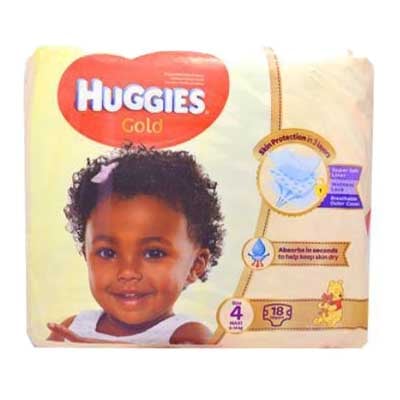 Huggies Gold Maxi (size 4) 8-14Kgs,18 pieces