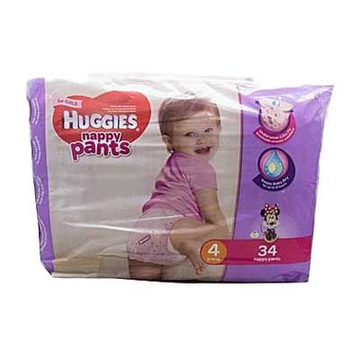 Huggies Pants Girl Size 4 (9-14 kg) 34s